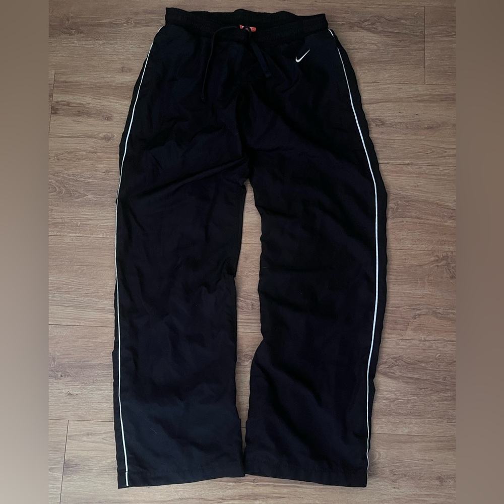 Nike Black Joggers with White Trim